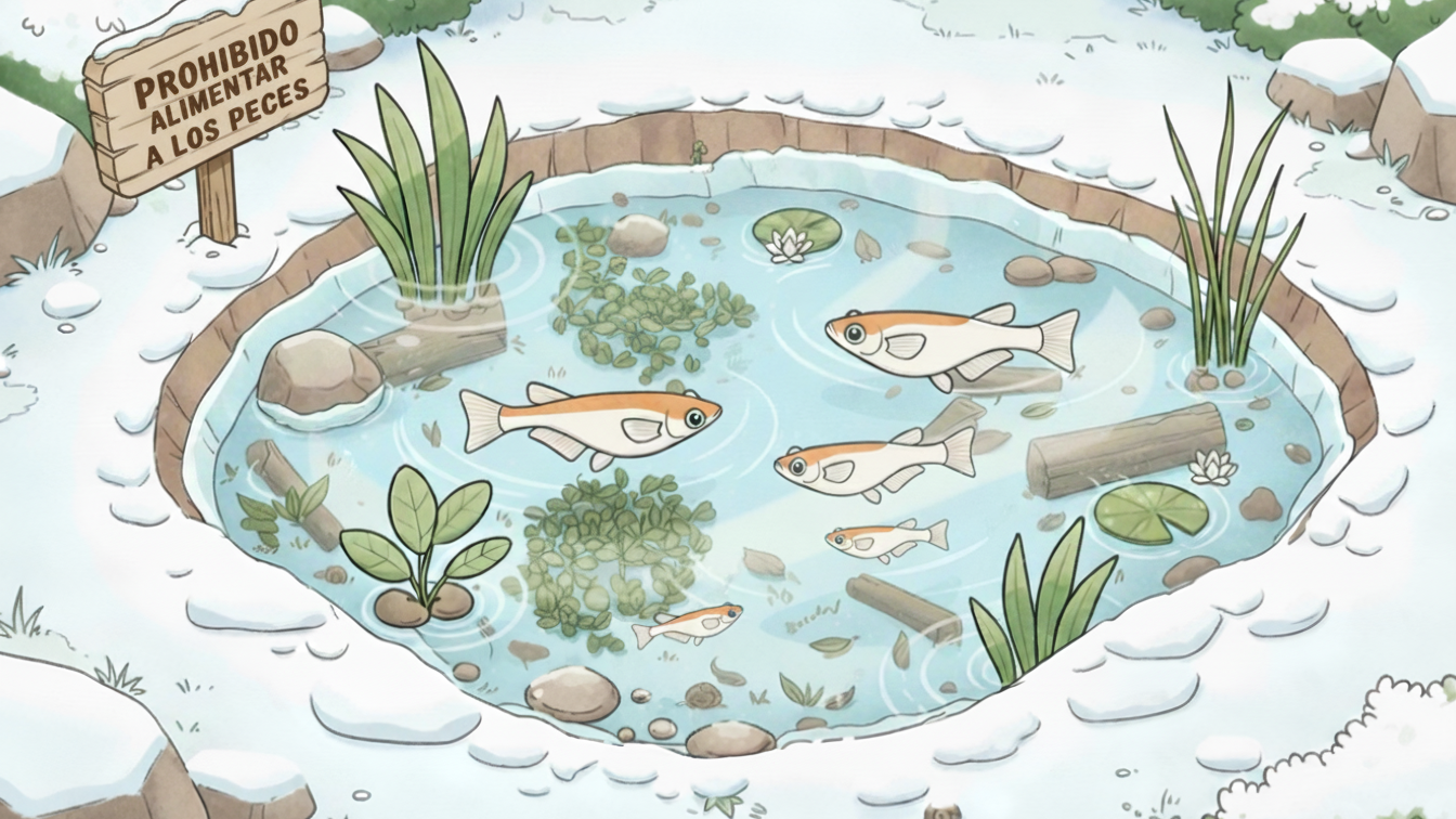 cuándo dejar de alimentar a los peces medaka